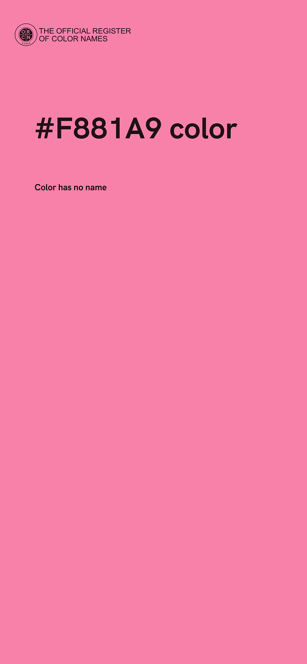 #F881A9 color image