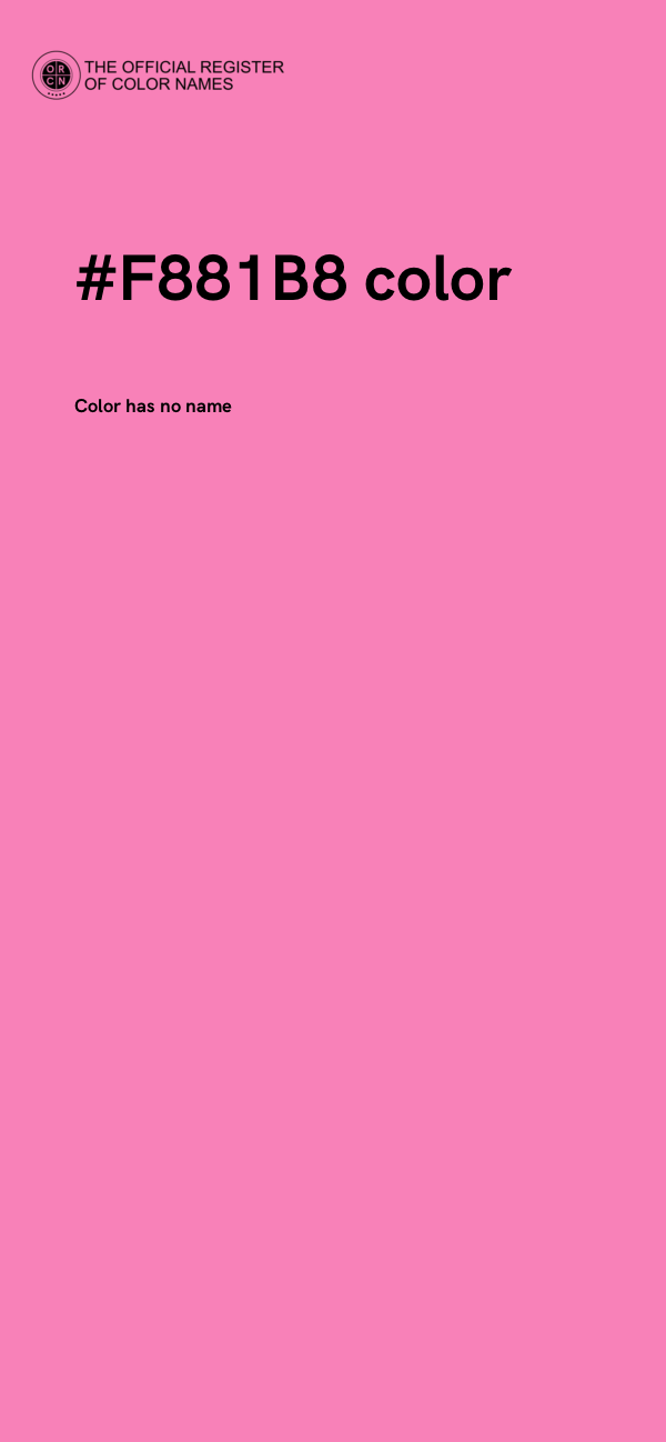 #F881B8 color image