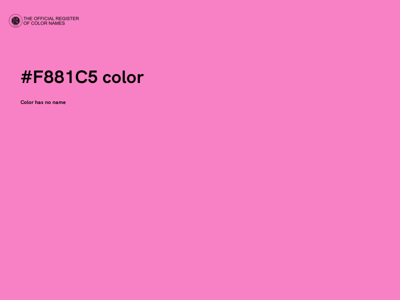 #F881C5 color image