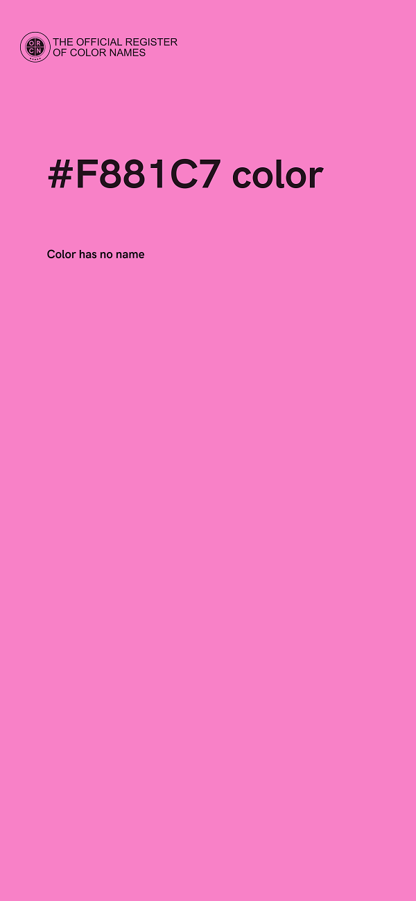 #F881C7 color image