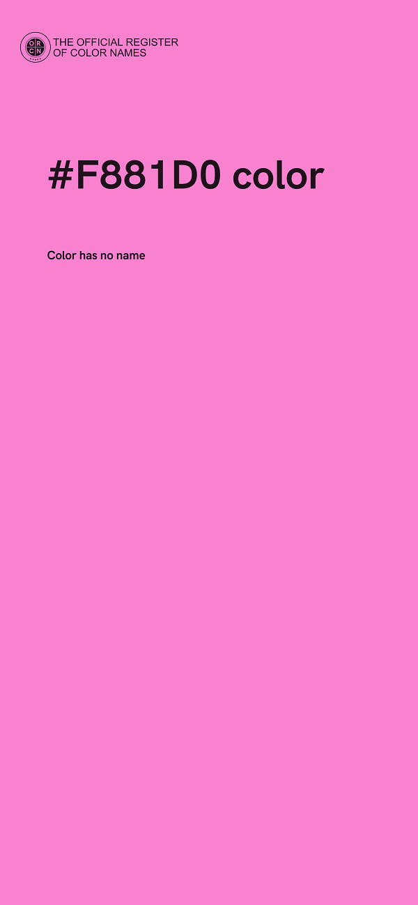 #F881D0 color image