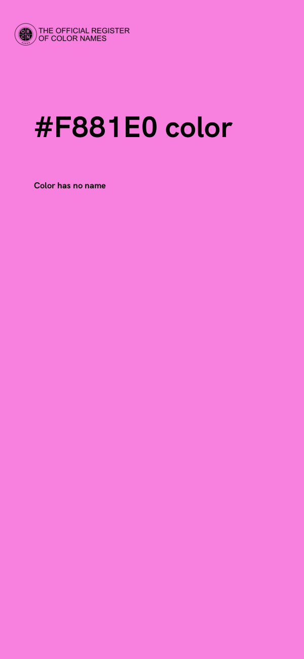 #F881E0 color image