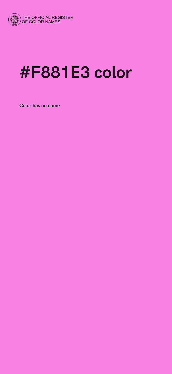 #F881E3 color image
