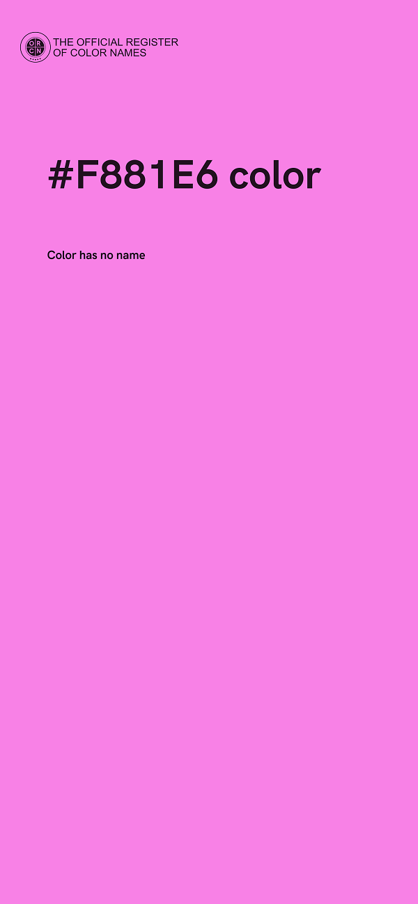#F881E6 color image