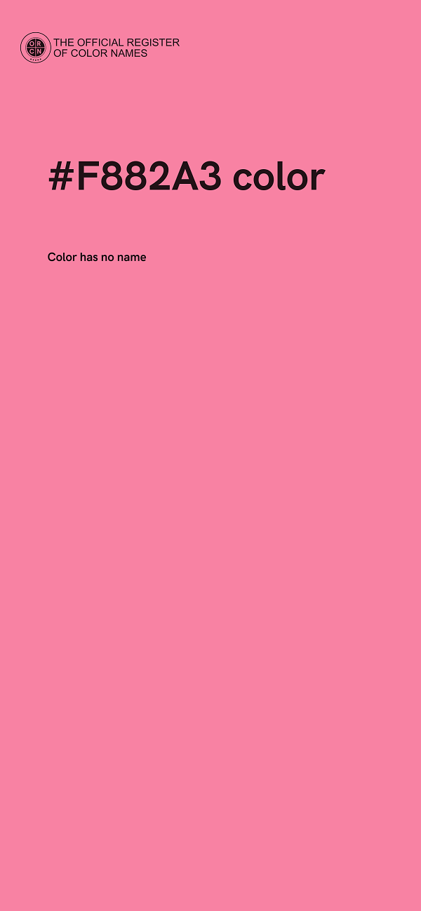 #F882A3 color image