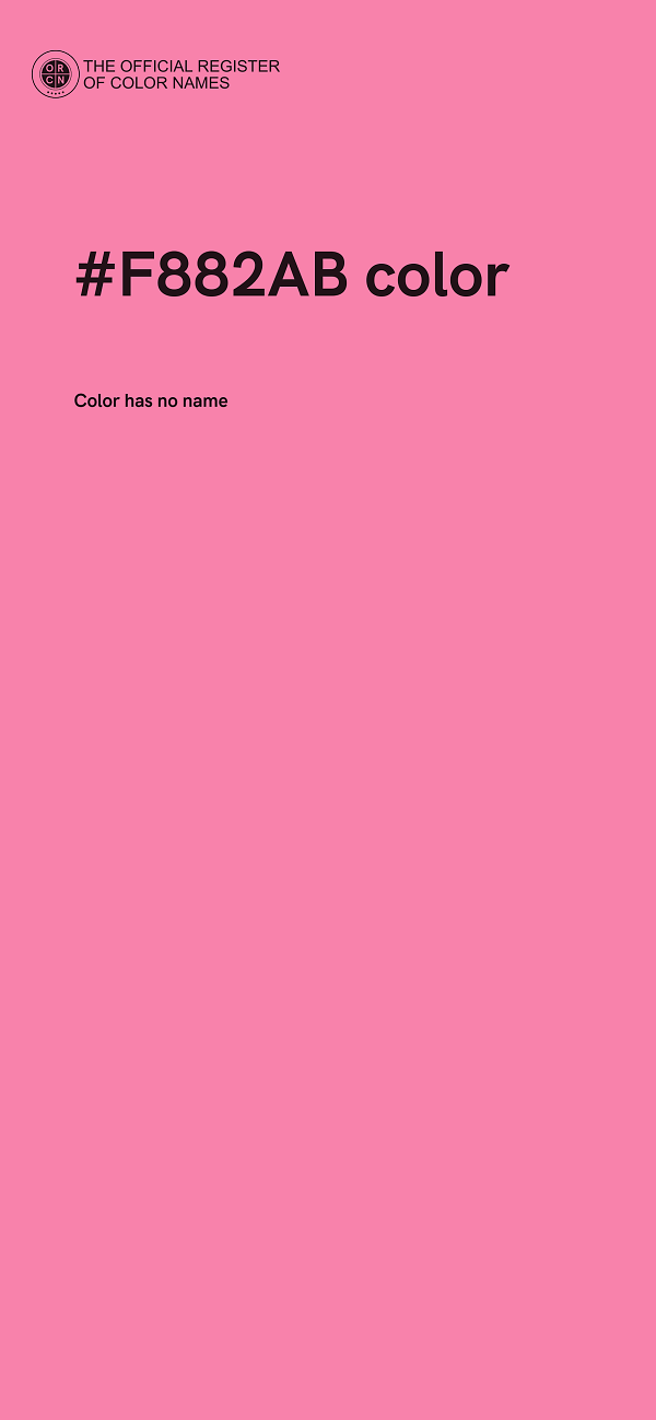 #F882AB color image