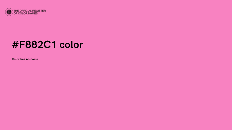 #F882C1 color image