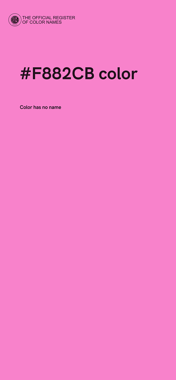 #F882CB color image