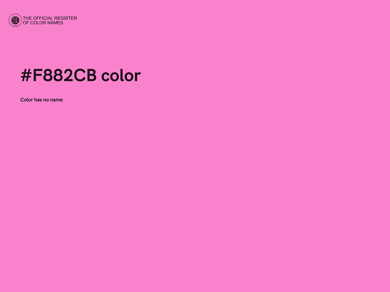 #F882CB color image