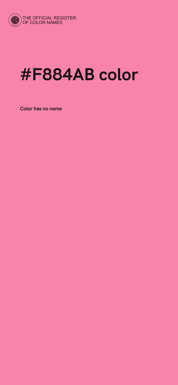#F884AB color image
