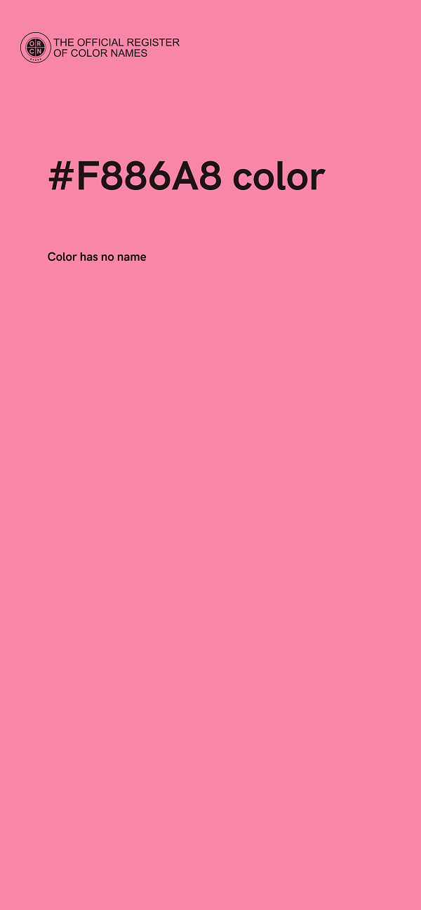 #F886A8 color image