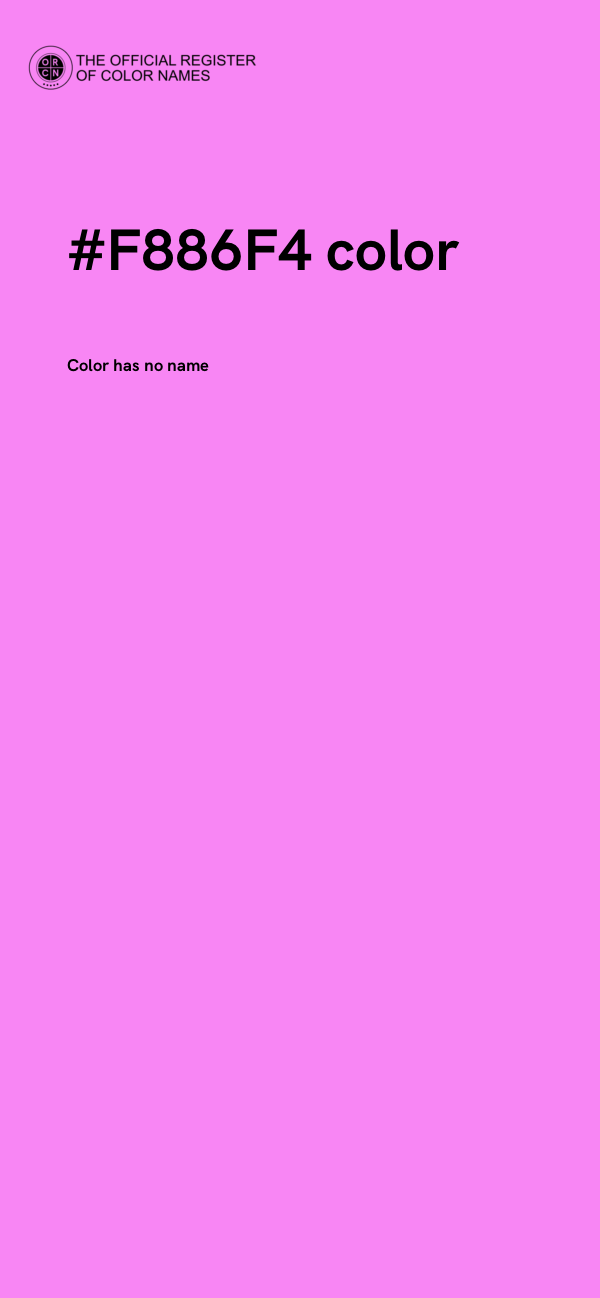 #F886F4 color image