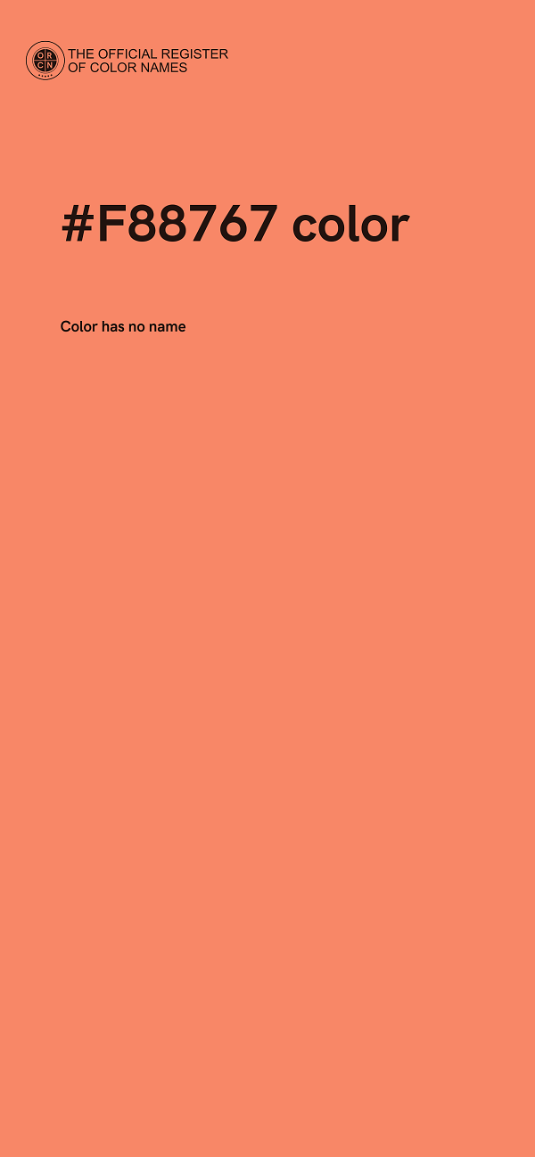 #F88767 color image