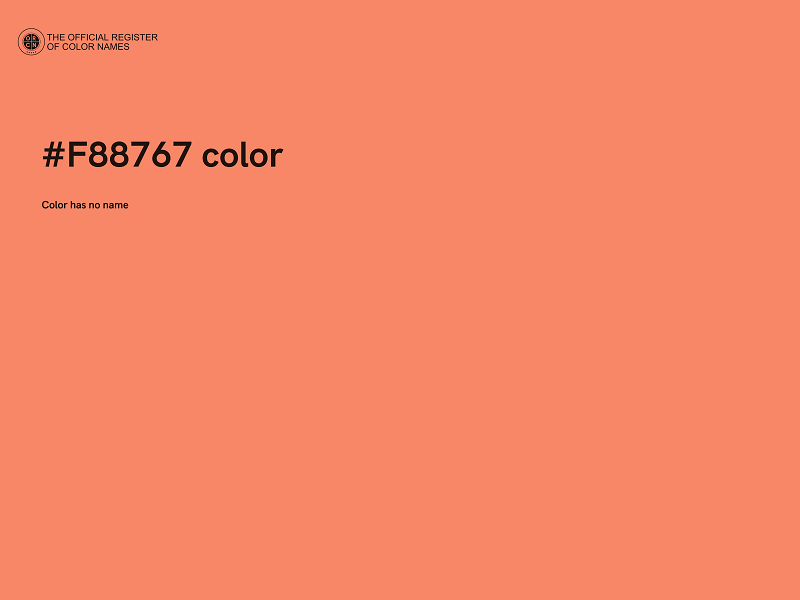 #F88767 color image