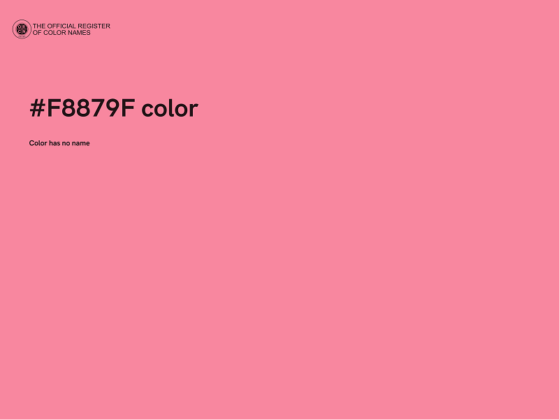 #F8879F color image