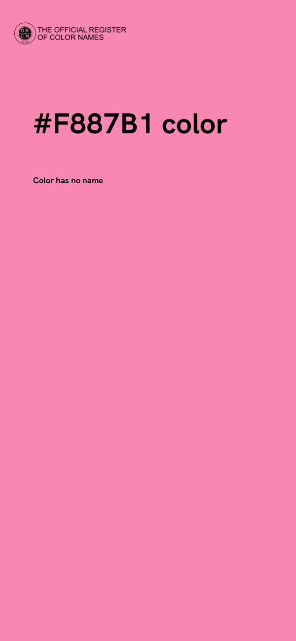 #F887B1 color image