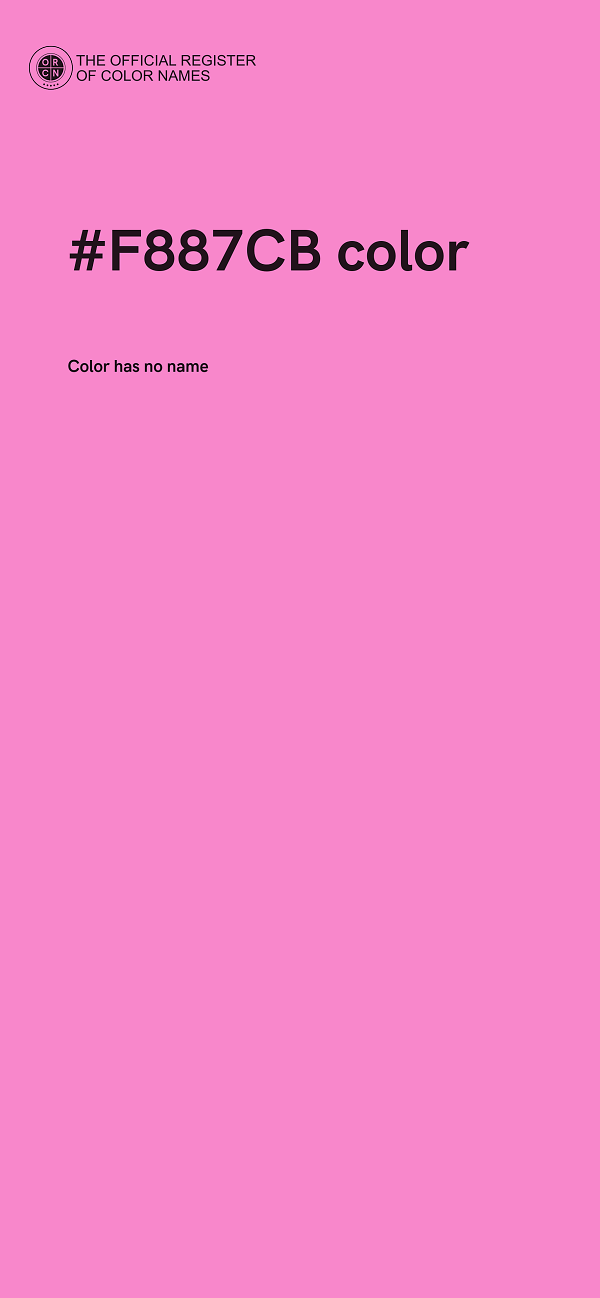 #F887CB color image