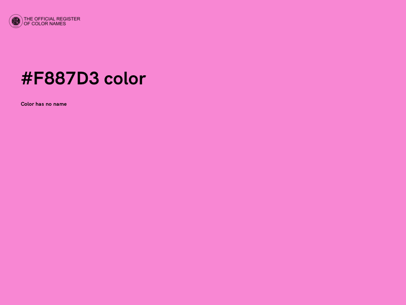 #F887D3 color image