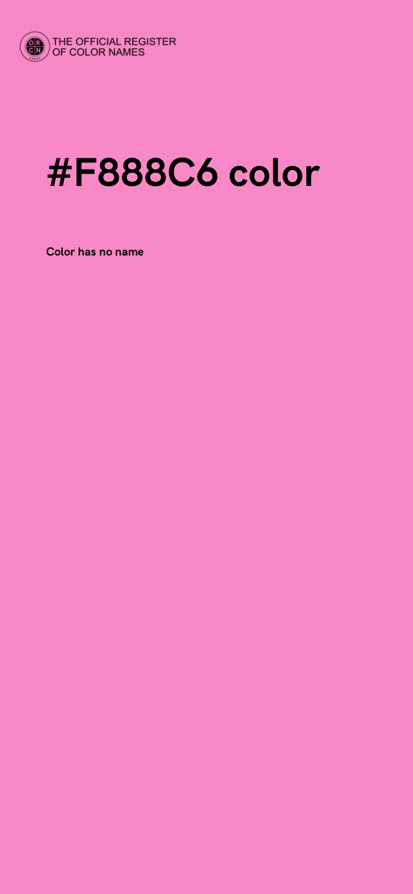 #F888C6 color image