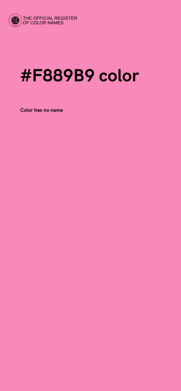 #F889B9 color image