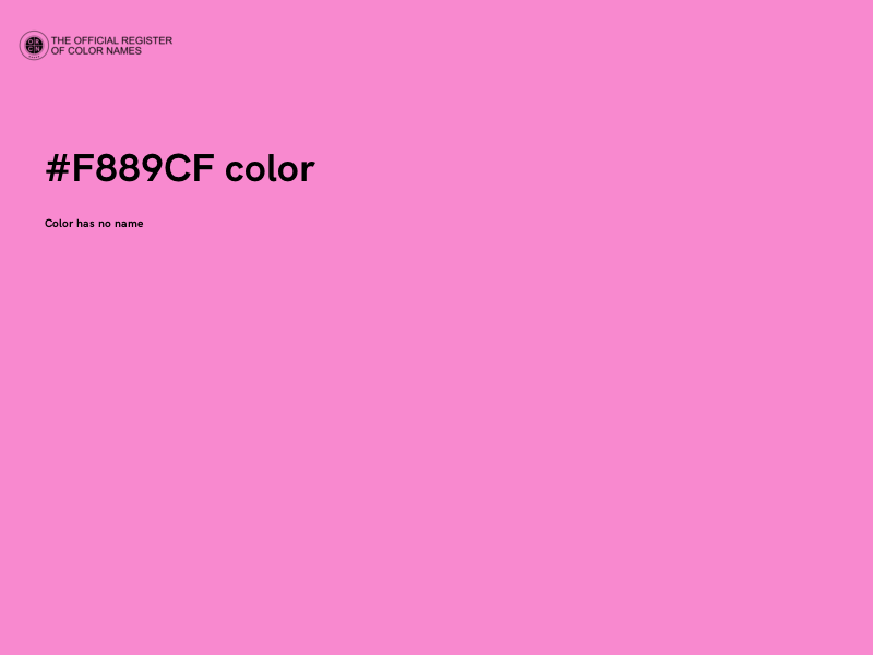 #F889CF color image