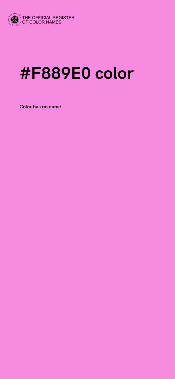 #F889E0 color image
