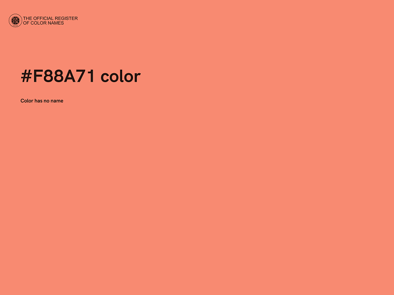 #F88A71 color image