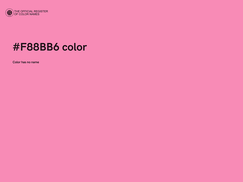 #F88BB6 color image