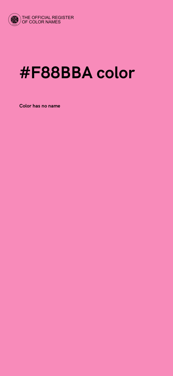 #F88BBA color image