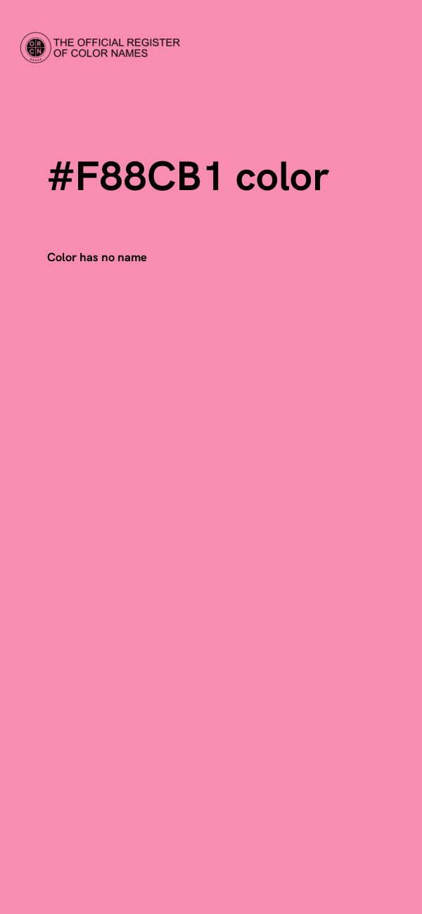 #F88CB1 color image