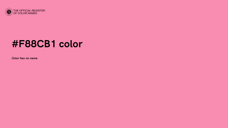 #F88CB1 color image