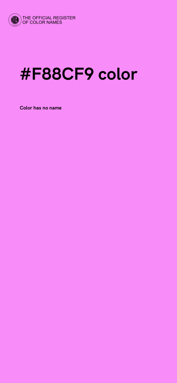 #F88CF9 color image