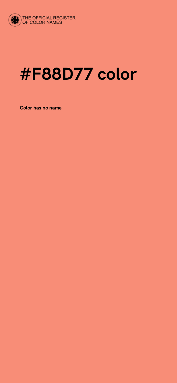 #F88D77 color image