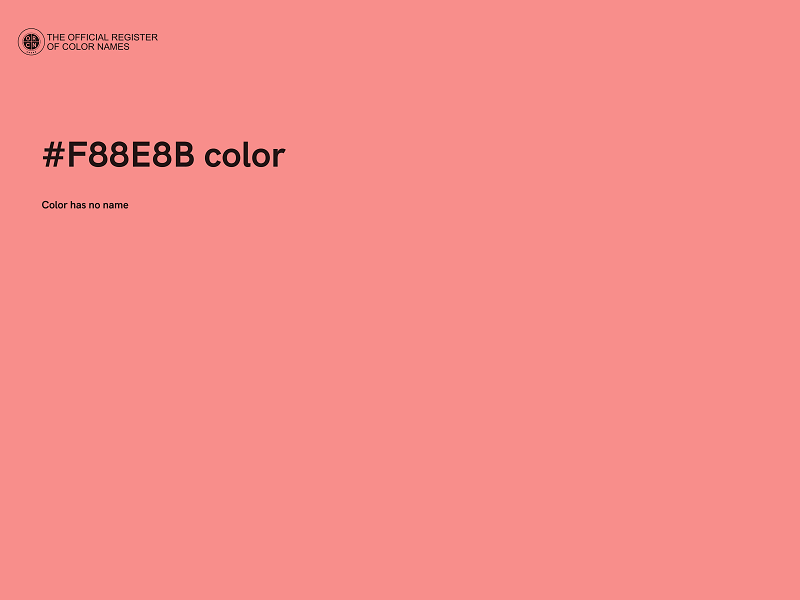 #F88E8B color image