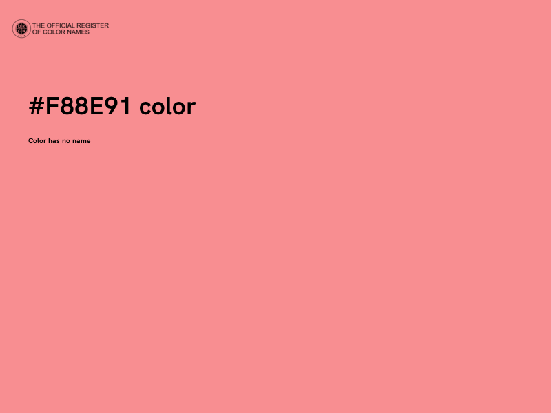 #F88E91 color image