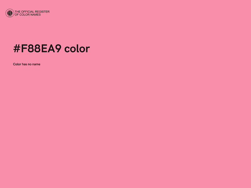 #F88EA9 color image