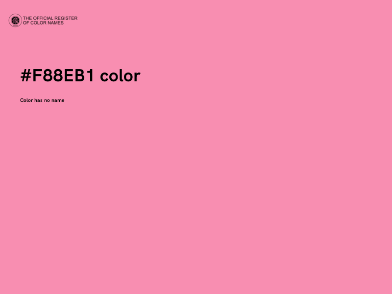 #F88EB1 color image