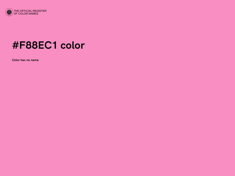 #F88EC1 color image