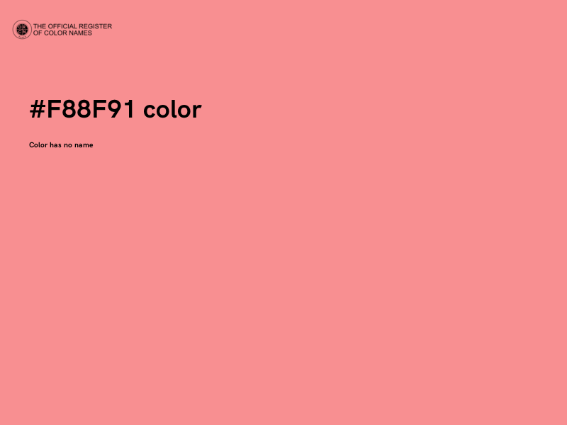 #F88F91 color image