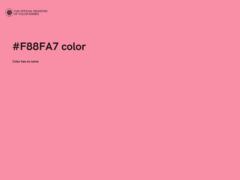 #F88FA7 color image