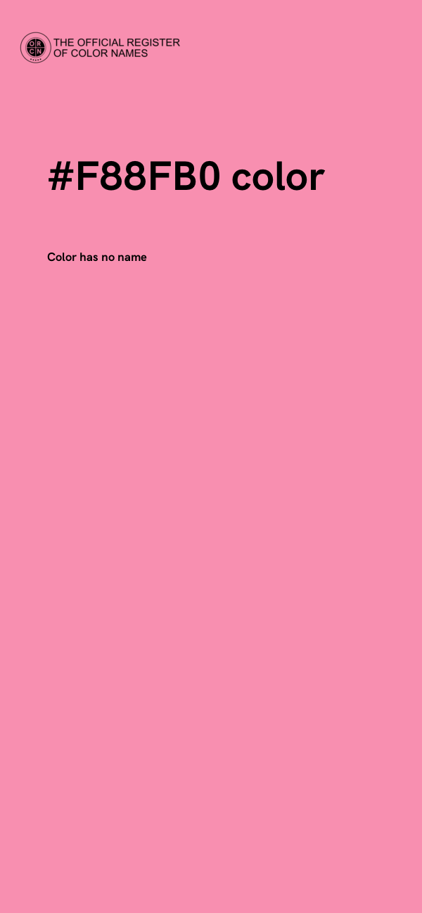 #F88FB0 color image