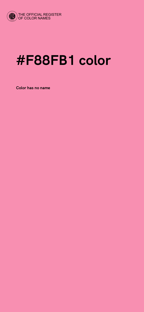 #F88FB1 color image