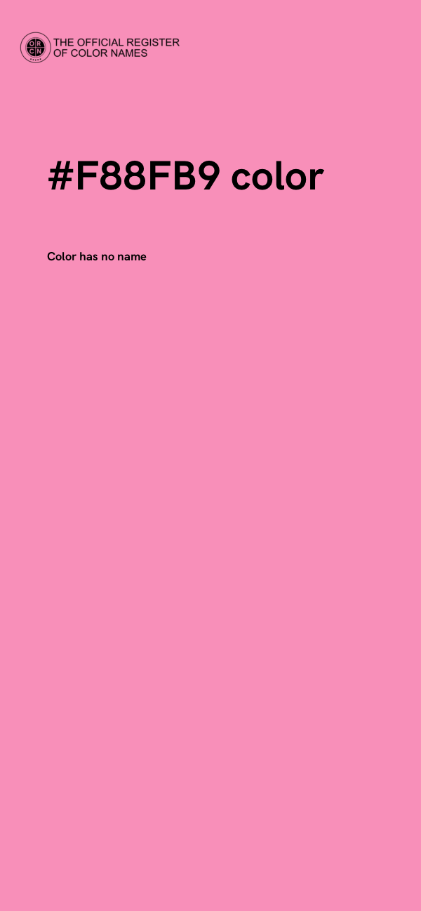 #F88FB9 color image