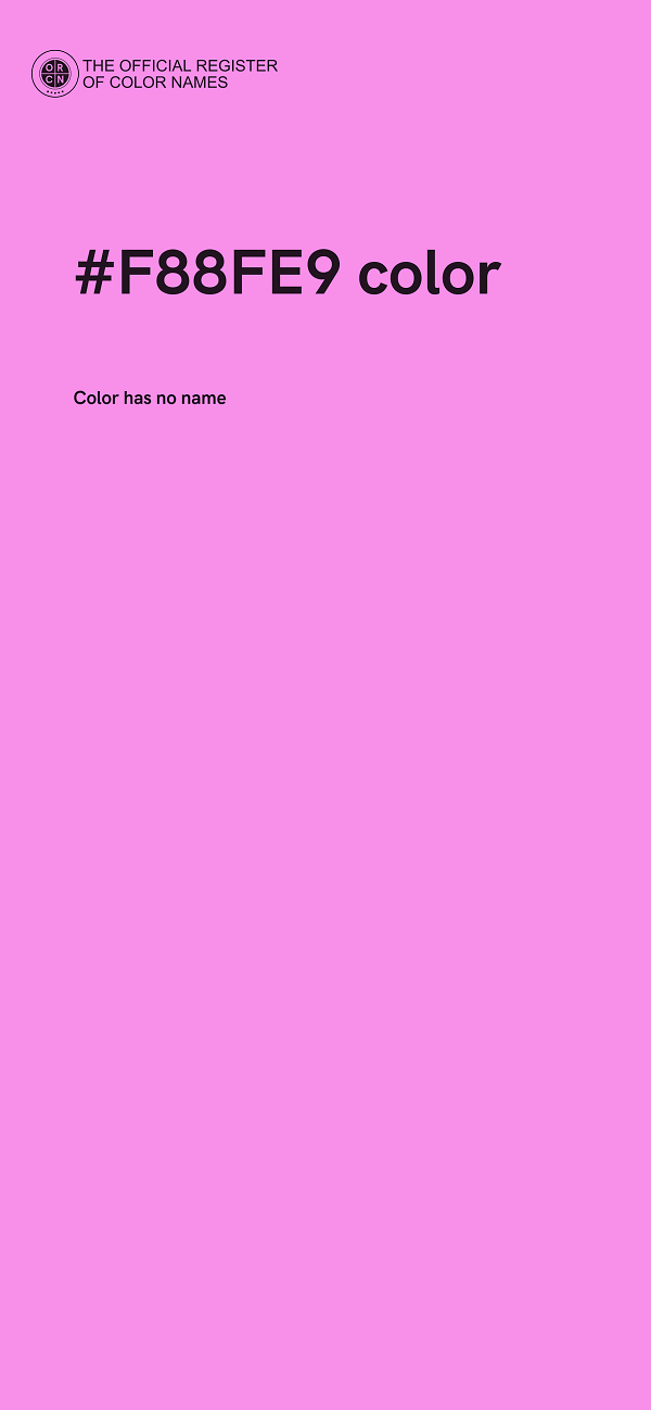 #F88FE9 color image