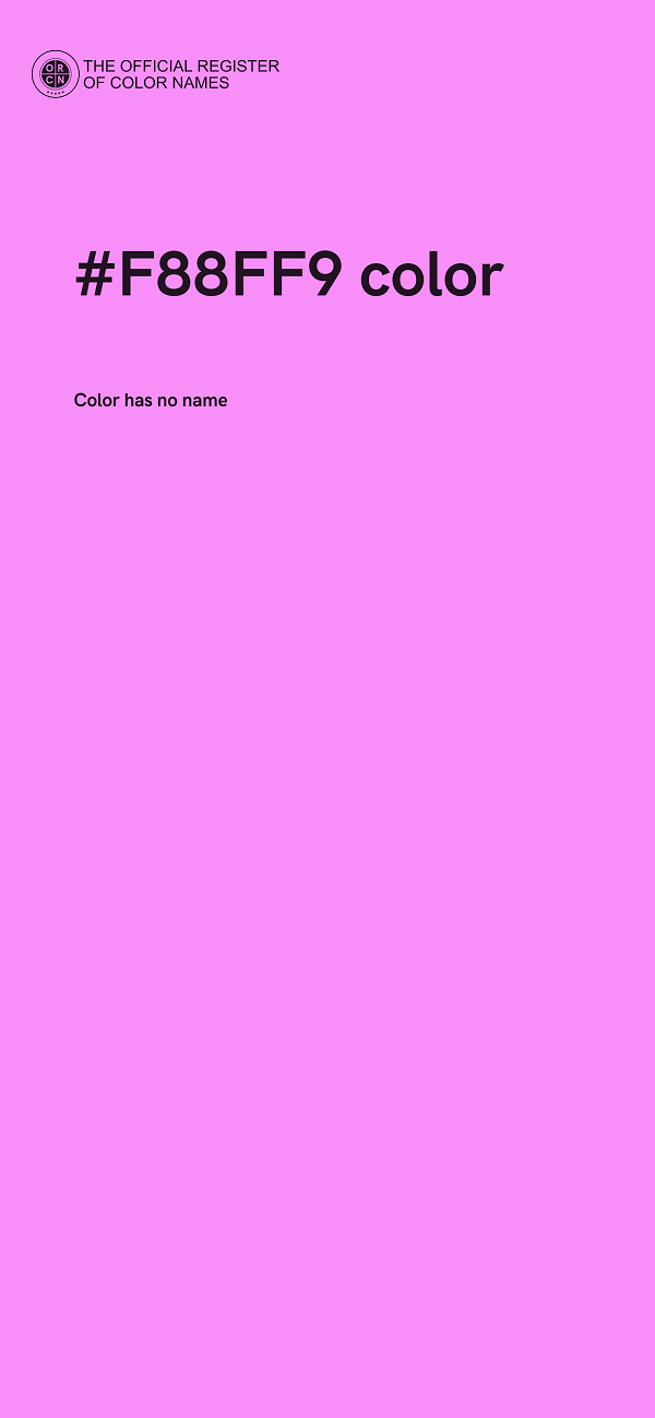 #F88FF9 color image