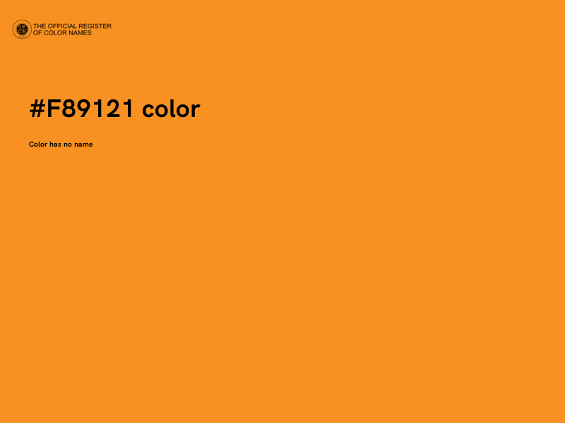 #F89121 color image