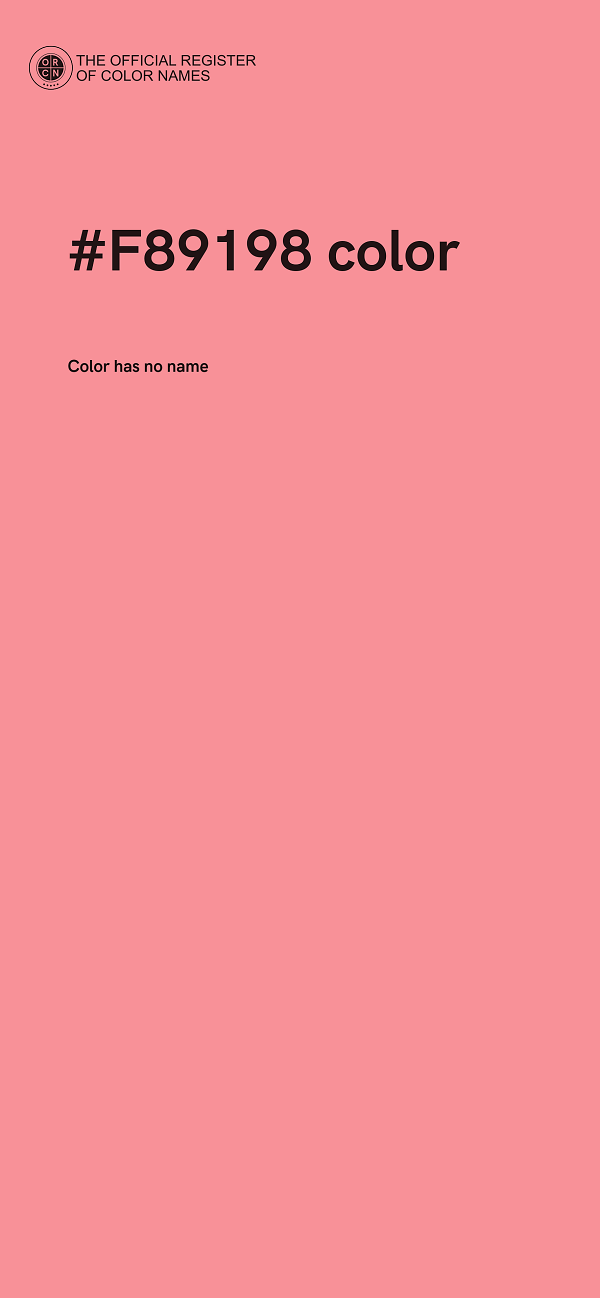 #F89198 color image