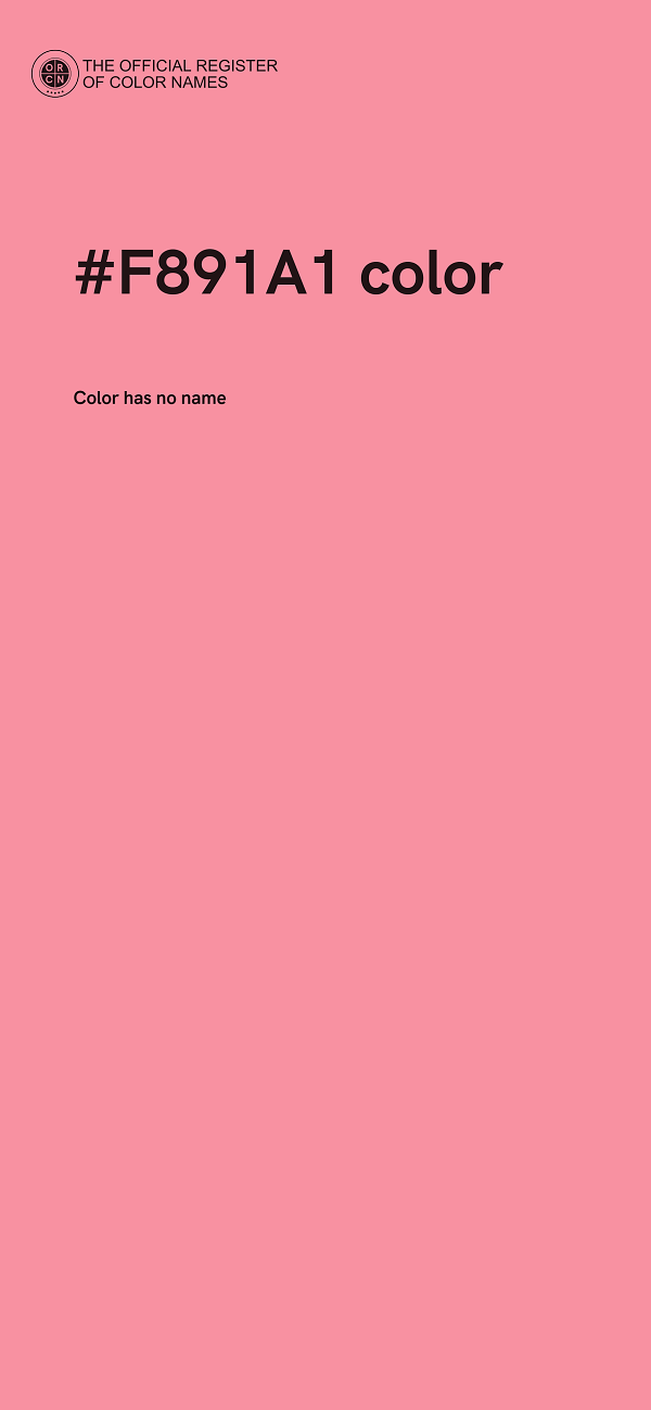 #F891A1 color image