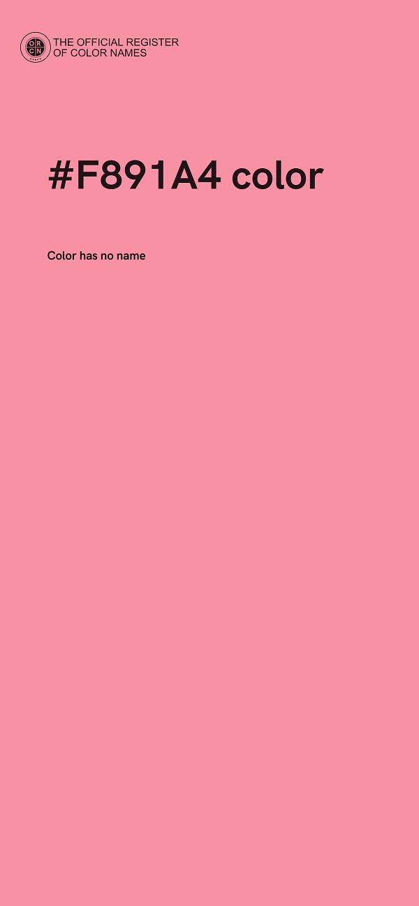 #F891A4 color image
