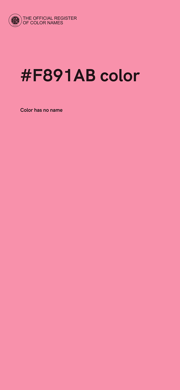 #F891AB color image